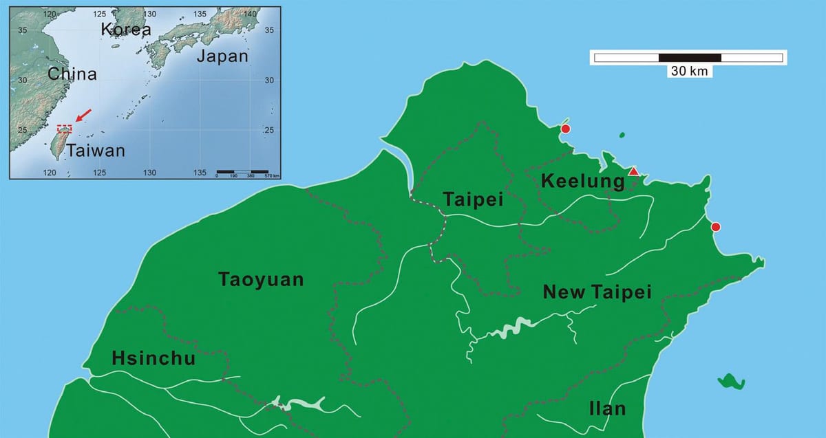 台湾北部の地図