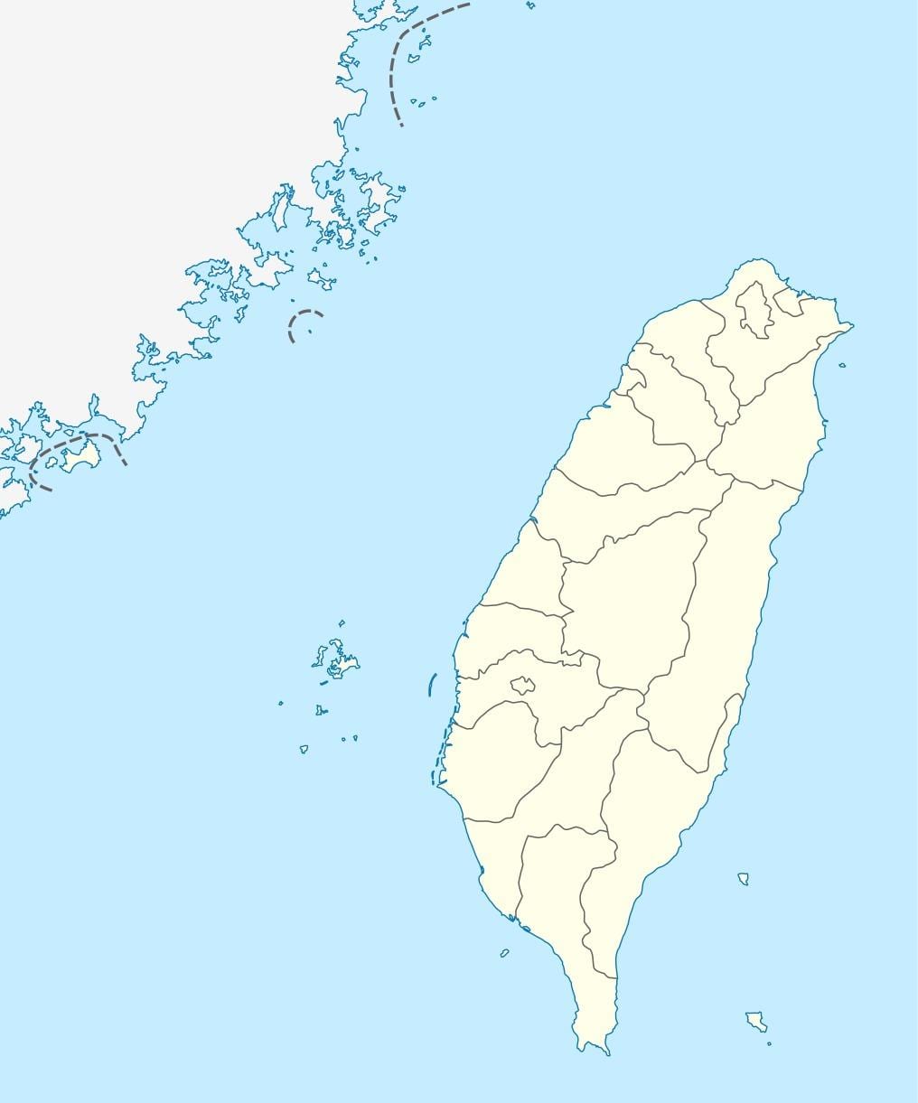 地図の台湾ベクトル