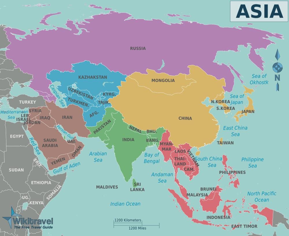 地図を台湾及び周辺国
