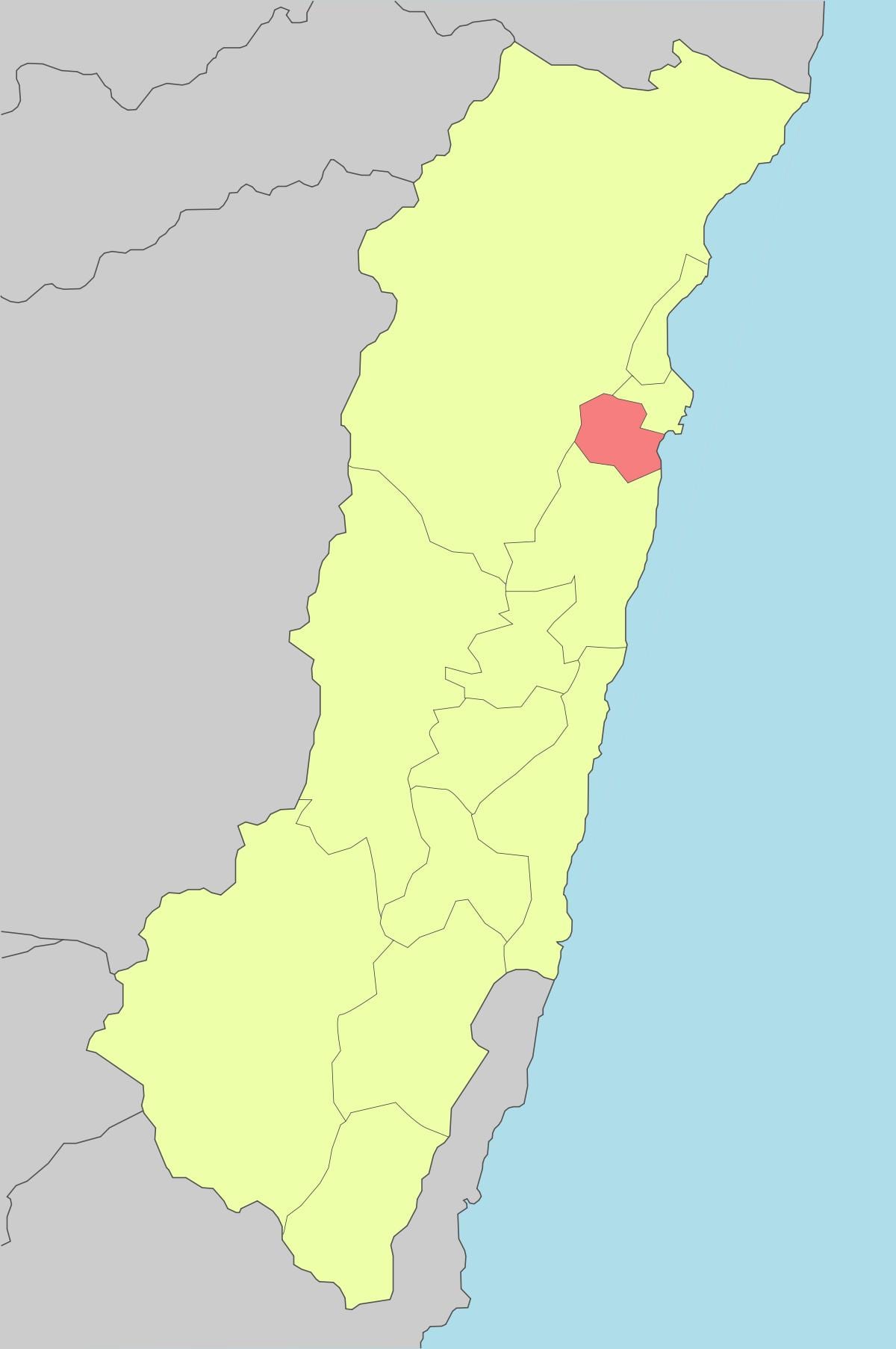 地図の花蓮台湾