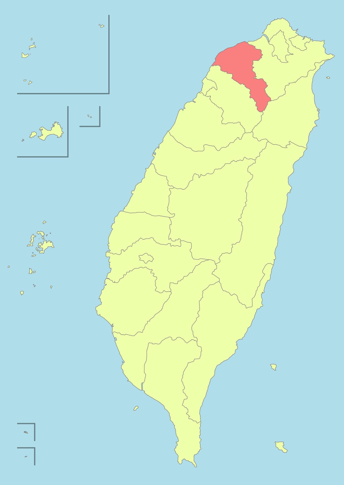 台湾桃園の地図