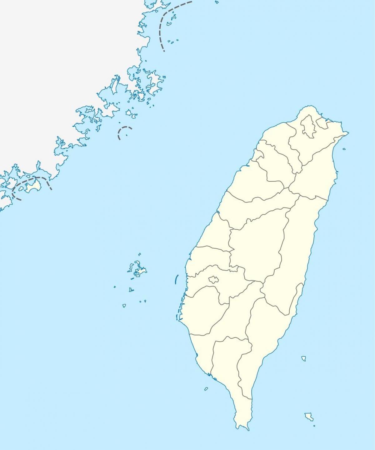 地図の台湾ベクトル