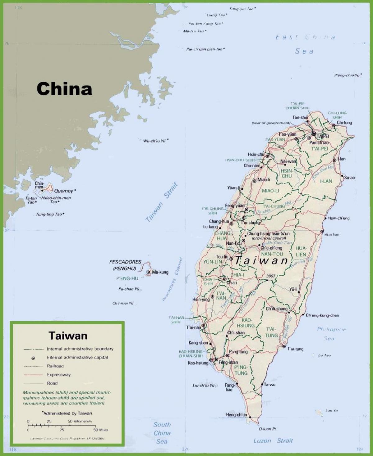 台湾の地図