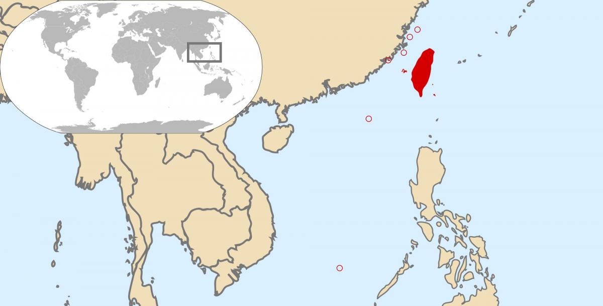 台湾国の世界地図