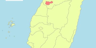 地図の台中台湾
