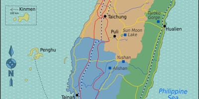 台北台湾所在地地図