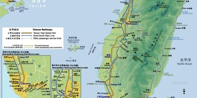 台湾鉄路線図