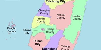 地図の台湾政治