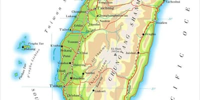 地図の台湾川