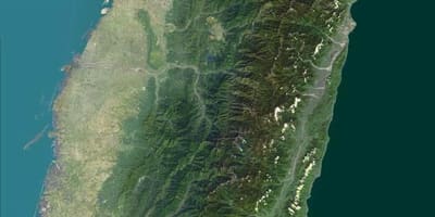 地図の台湾衛星