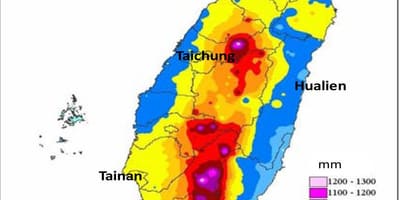 地図の台湾での気候