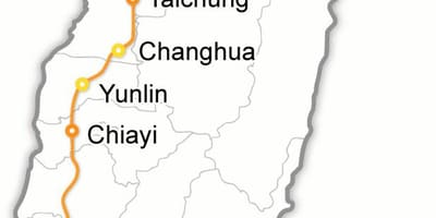 台湾新幹線地図