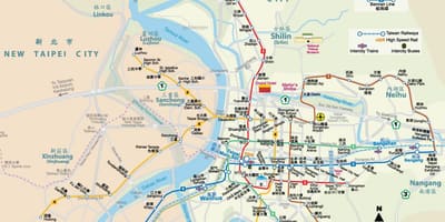 台湾台北mrt地図