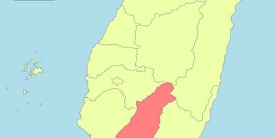 地図の高雄台湾
