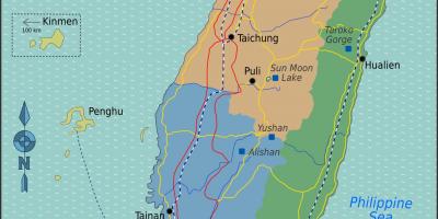 台北台湾所在地地図