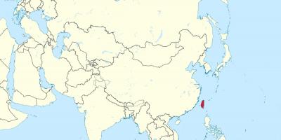 台湾はアジアでの地図