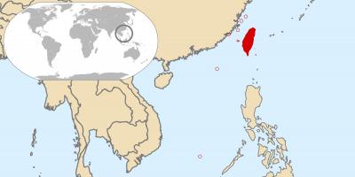 台湾のグローバル地図