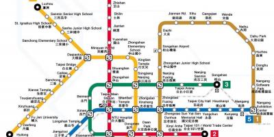 地図の台湾地下鉄